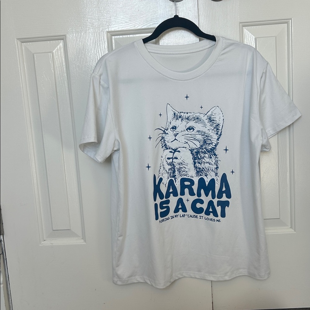 White “Karma” (Taylor Swift) Shirt